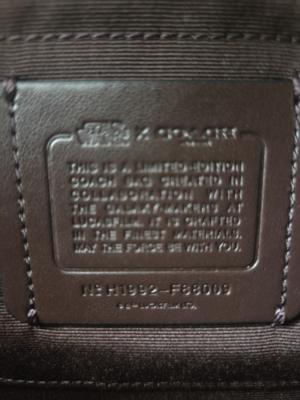 Limited Edition Coach X Star Wars Cross Body Bag New With Tags - Picture 2 of 12